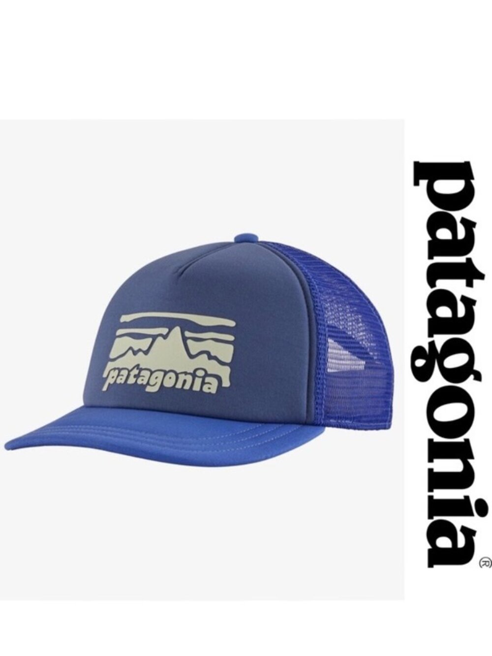 Patagonia | Blue And White Women's Fitz Roy Rambler Interstate Hat